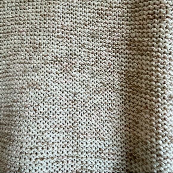 BCBGMaxAzria oatmeal hooded cardigan sweater with brown buttons, women’s. - Picture 6 of 8